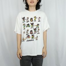 画像2: 90's "Jamaica" イラストプリントTシャツ XL (2)