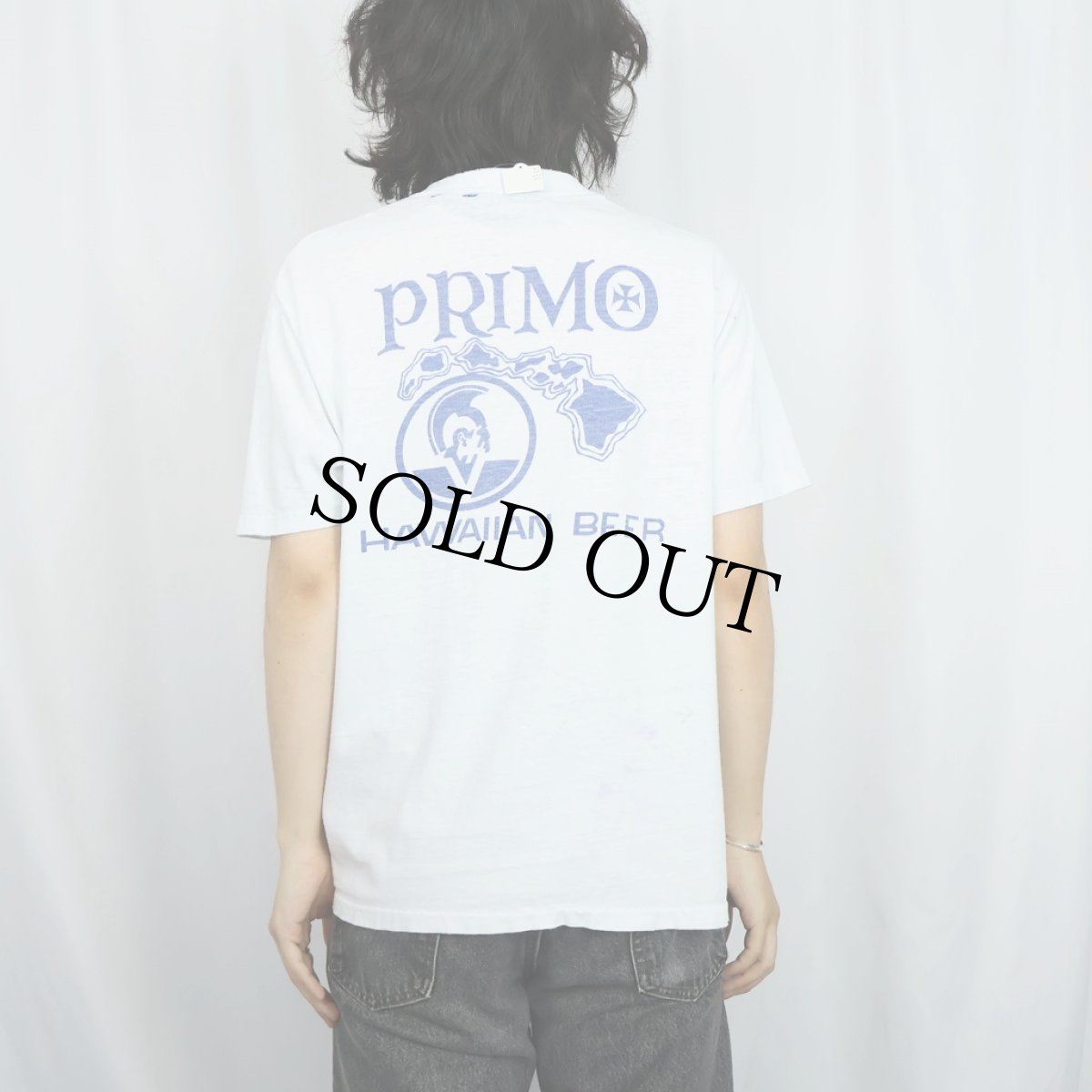 画像4: 70's "PRIMO HAWAIIAN BEER" ビールブランド プリントTシャツ L (4)