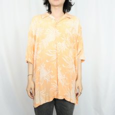 画像2: POLO Ralph Lauren "CLAYTON" パイナップル柄 レーヨンハワイアンシャツ L (2)