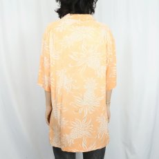 画像3: POLO Ralph Lauren "CLAYTON" パイナップル柄 レーヨンハワイアンシャツ L (3)