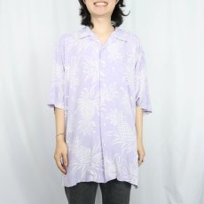 画像2: POLO Ralph Lauren "CLAYTON" パイナップル柄 レーヨンハワイアンシャツ L (2)