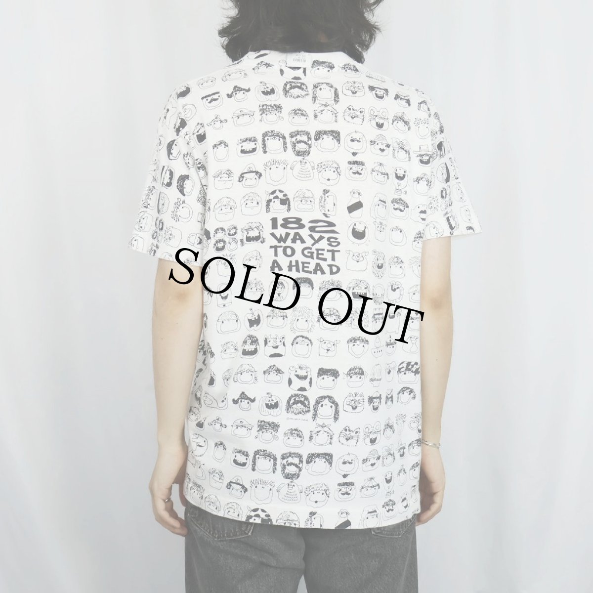 画像4: 90's GAY M. Zurich USA製 "182 Ways to Get a Head" 総柄 イラストプリントTシャツ M (4)