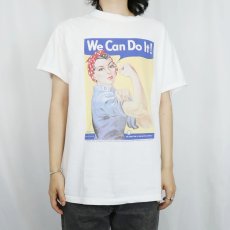 画像2: "We Can Do It!" 第二次世界大戦 ポスタープリントTシャツ M (2)