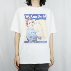 画像2: 90's USA製 "We Can Do It!" 第二次世界大戦 ポスタープリントTシャツ L (2)