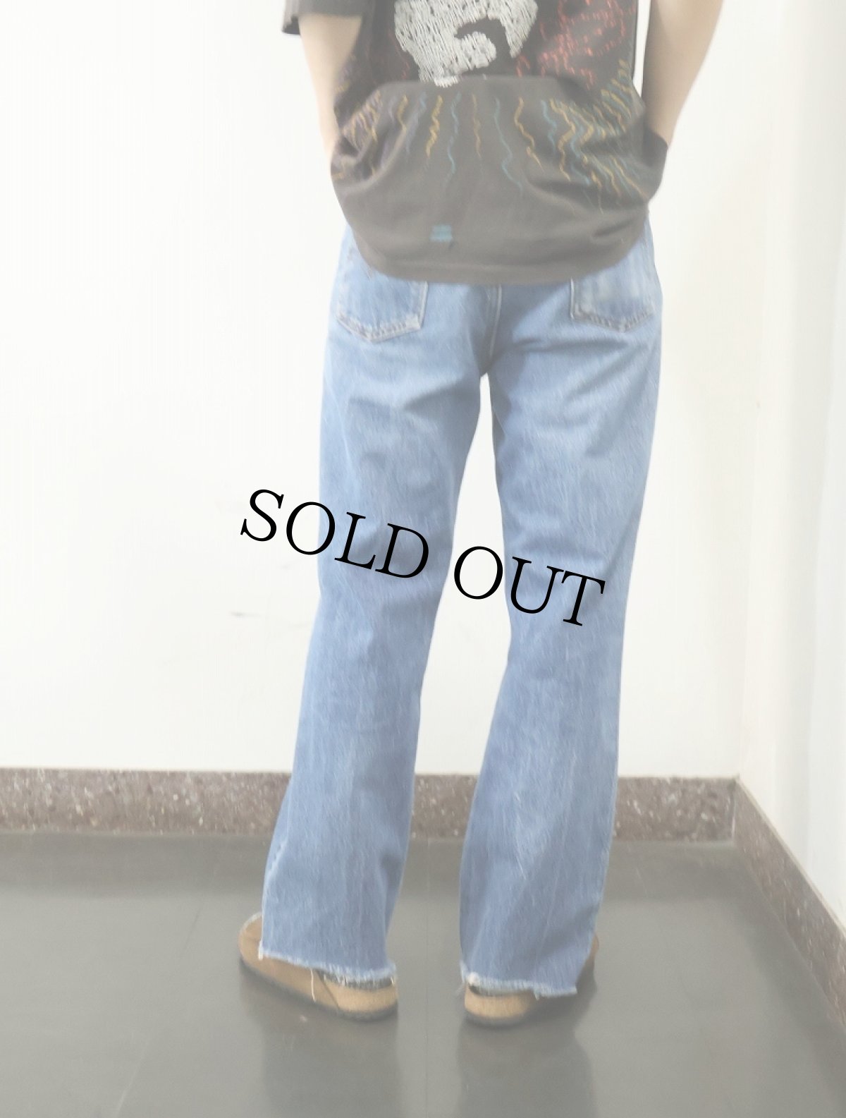 画像4: 90's Levi's 517 USA製 オレンジタブ カットオフデニムパンツ W34 (4)