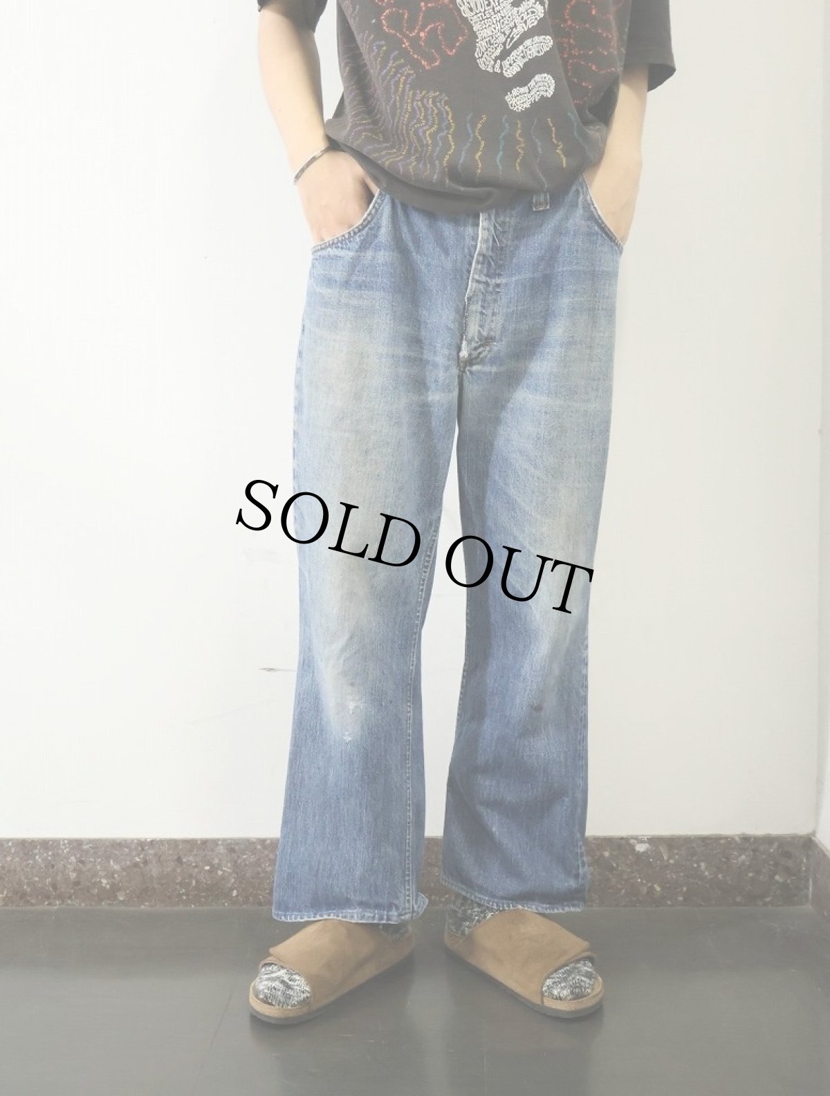 画像2: 70's Lee 200Z デニムパンツ W34 (2)