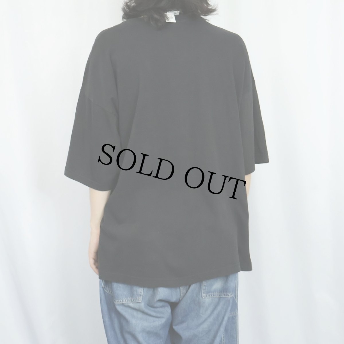 画像3: 90's "DUCKS IN BLACK" 映画パロディプリントTシャツ BLACK XL (3)
