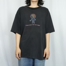 画像3: 90's LOU REED USA製 "FIGHTING FOR AN IDEA" シンガーソングライターツアーTシャツ BLACK XL (3)