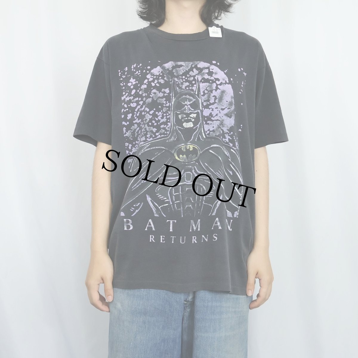 画像2: 90's DC COMICS "BATMAN RETURNS" キャラクタープリントTシャツ BLACK (2)