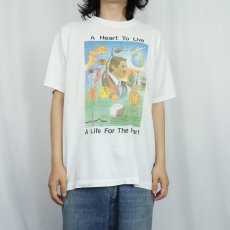 画像3: 90's EDMONTON CARDIAC FITNESS INSTITUTE CANADA製 イラストプリントTシャツ XL (3)