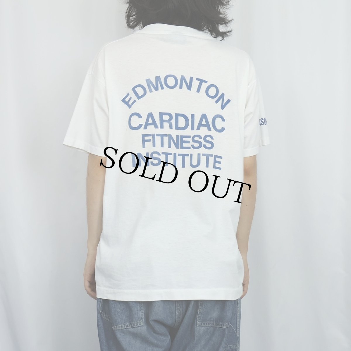 画像4: 90's EDMONTON CARDIAC FITNESS INSTITUTE CANADA製 イラストプリントTシャツ XL (4)