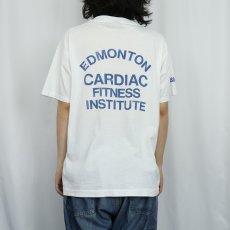 画像4: 90's EDMONTON CARDIAC FITNESS INSTITUTE CANADA製 イラストプリントTシャツ XL (4)