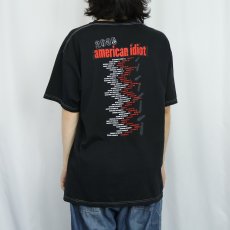 画像4: 2000's GREEN DAY "2005 american idiot" ロックバンド ツアープリントTシャツ BLACK XL (4)