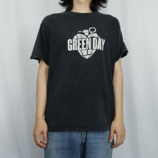 画像2: 2000's GREEN DAY "american idiot" ロックバンドプリントTシャツ BLACK (2)