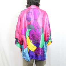 画像3: Pablo Picasso アート柄 ポリエステルシャツ XXL (3)