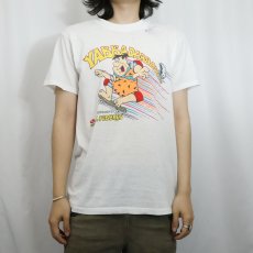 画像2: 90's "Fruity and Cocoa PEBBLES" シリアル企業 キャラクタープリントTシャツ L (2)