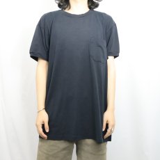 画像2: 90's Mark's CANADA製 無地ポケットTシャツ BLACK XL (2)