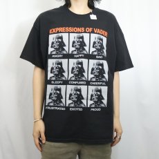 画像2: STAR WARS "EXPRESSIONS OF VADER" キャラクタープリントTシャツ BLACK XL (2)