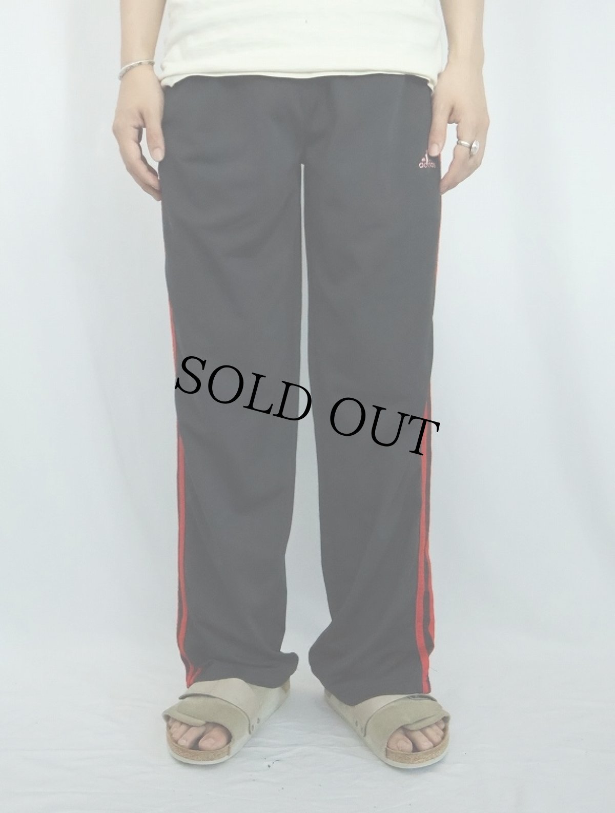 画像2: 【SALE】 adidas サイドライン トラックパンツ BLACK XL (2)