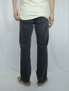 画像4: 2000's Levi's 501 USA製 "サルファブラック" ブラックデニムパンツ W28 (4)