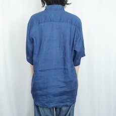 画像3: 80〜90's Cosi Crest Collection リネンシャツ M (3)