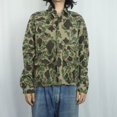 画像2: 60〜70's BLACK SHEEP ダックハンターカモ柄 ハンティングシャツ S (2)