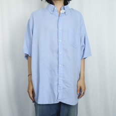 画像2: LANDS' END 3点留め リネンボタンダウンシャツ XL (2)