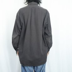 画像3: Ralph Lauren ロゴ刺繡 コットンボタンダウンシャツ BLACK L (3)
