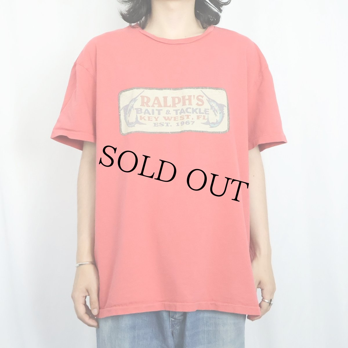 画像2: POLO Ralph Lauren "CLASSIC FIT" 魚プリントTシャツ XL (2)