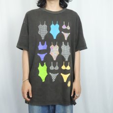 画像2: 90's TURTLE BAY "beach PARTY" 水着プリントTシャツ BLACK ONESIZE (2)