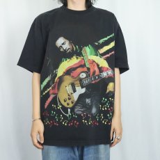 画像2: BOB MARLEY レゲエミュージシャンプリントTシャツ BLACK XL (2)