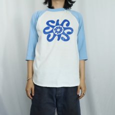 画像2: 90's USA製 "STARFISH" プリントラグランTシャツ L (2)