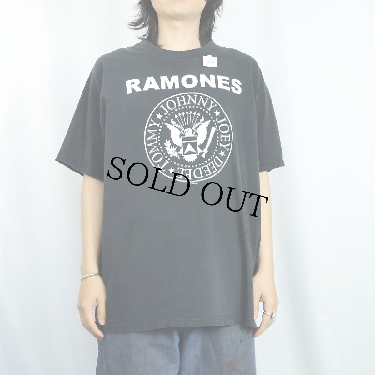 画像2: 90's RAMONES ロックバンドTシャツ BLACK XL (2)