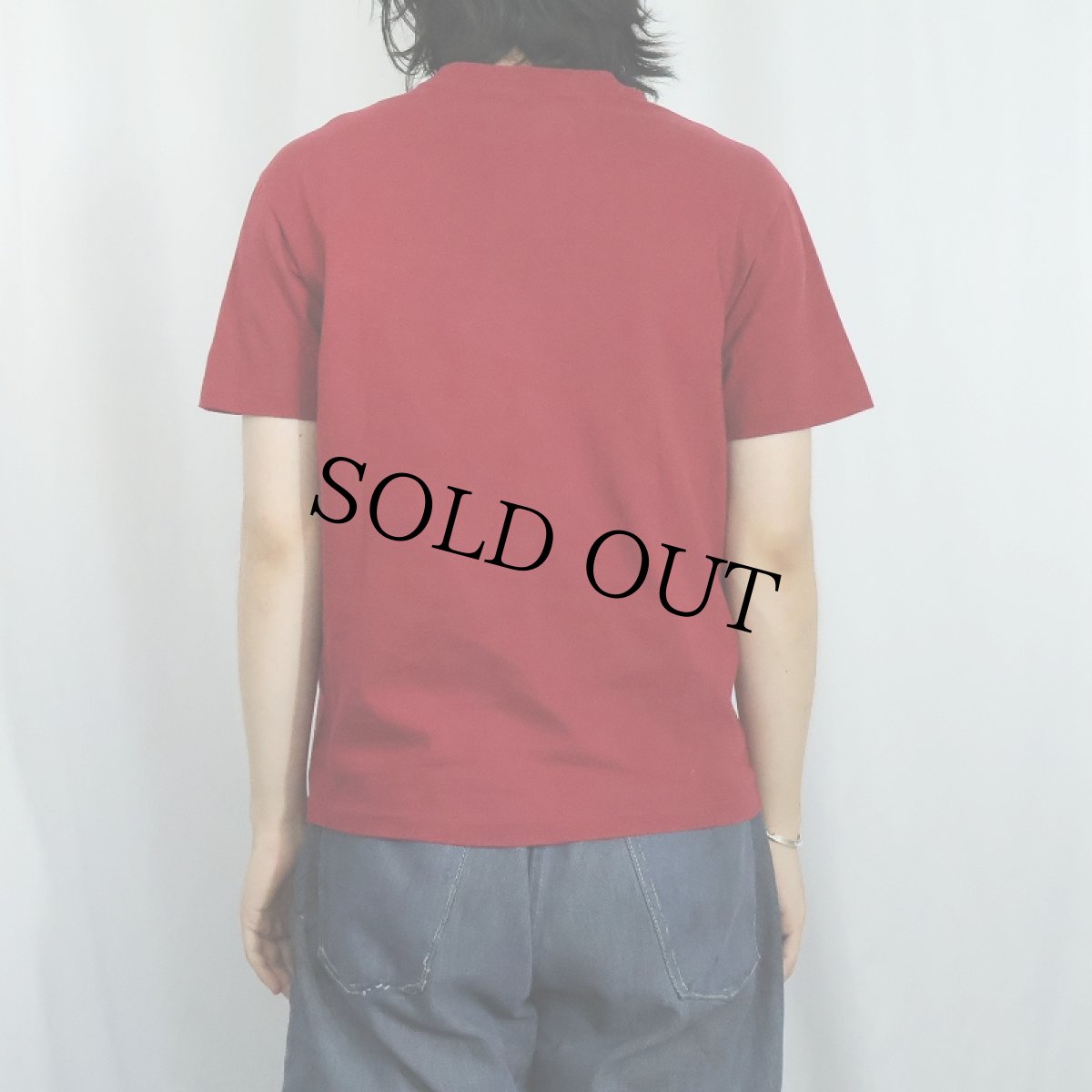 画像3: 90's USA製 アーガイル柄 プリントTシャツ S (3)