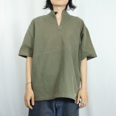 画像2: 90's〜 KAVU USA製 コットンプルオーバーシャツ M (2)