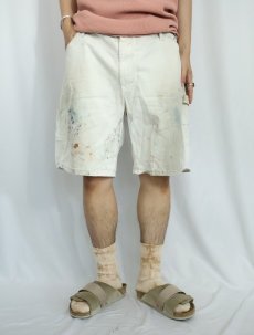 画像2: Dickies ペンキペイント コットンペインターショーツ W35 (2)