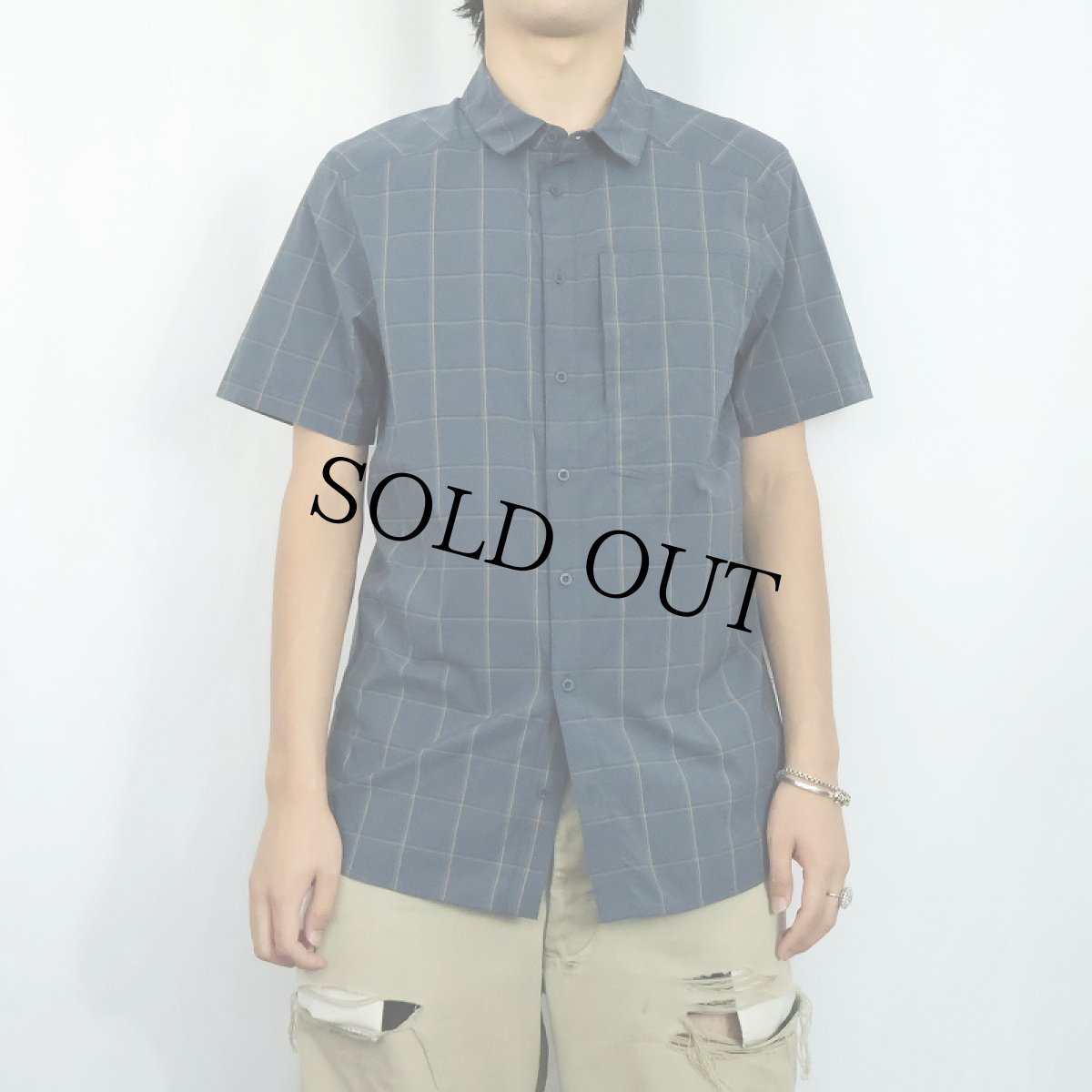 画像2: ARC'TERYX "RIEL SHIRT" ナイロンシャツ M (2)