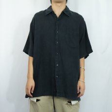 画像2: 90's LANDS' END リネンシャツ XL (2)