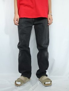 画像3: 90's Levi's 501 USA製 "サルファブラック" ブラックデニムパンツ W36 (3)
