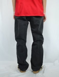 画像4: 90's Levi's 501 USA製 "サルファブラック" ブラックデニムパンツ W36 (4)