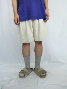 画像2: Jacky Davy 2タック リネンショーツ W28 (2)