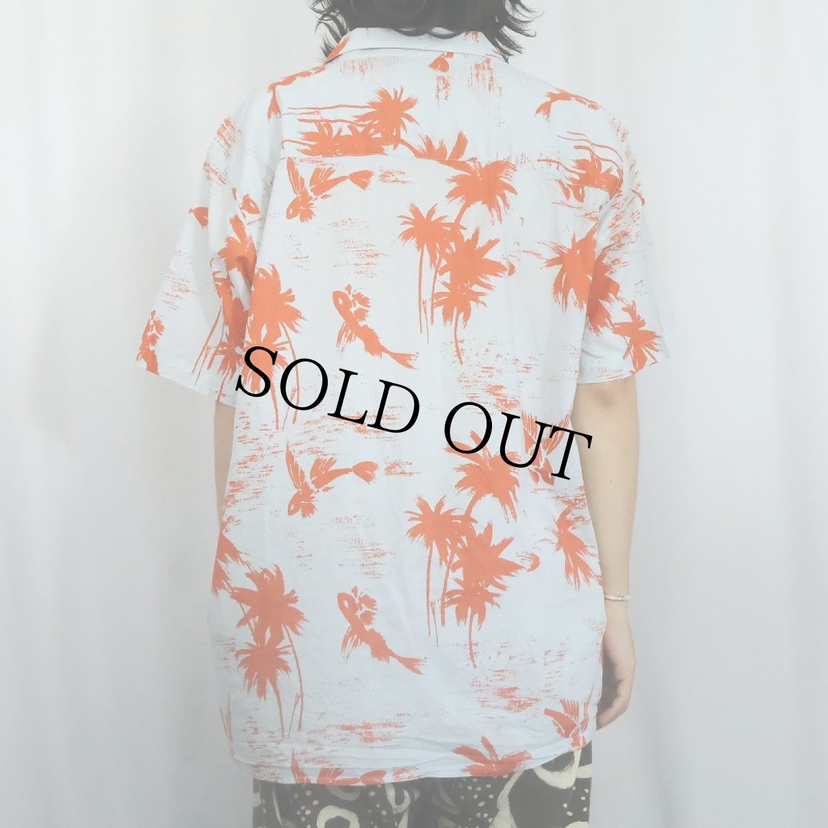 画像3: 2015SS Patagonia "ORGANIC COTTON" ヤシの木柄 コットンハワイアンシャツ XL  (3)