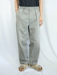 画像1: POLO Ralph Lauren "POLO CHINO" 2タック コットンチノトラウザーズ W33 (1)