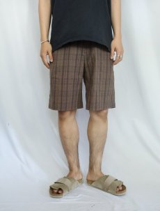 画像2: 2000's Patagonia チェック柄 シアサッカーショーツ W31 (2)