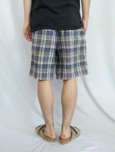 画像3: 90's POLO Ralph Lauren USA製 チェック柄 2タック コットンショーツ W33 (3)