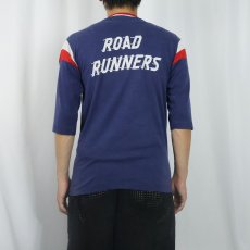 画像4: 70's Champion USA製 "Locker Room Tops" フットボールTシャツ NAVY M (4)