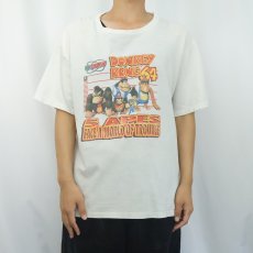 画像2: 90's〜 DONKEY KONG 64 "5 APES FACE A WORLD OF TROUBLE" ゲームプリントTシャツ L (2)