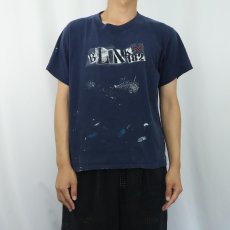 画像2: 90's〜 blink-182 ポップパンクバンドプリントTシャツ NAVY M (2)