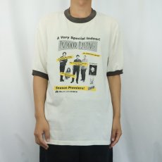 画像2: 90's Superchunk USA製 "Indoor Living" ロックバンド アルバムプリントリンガーTシャツ XL (2)