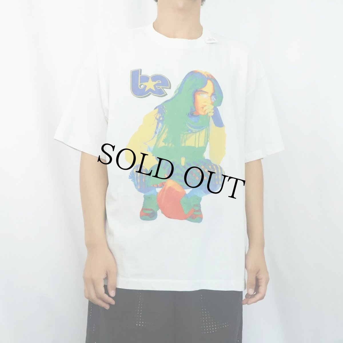 画像2: Billie Eilish ミュージシャン フォトプリントTシャツ L (2)
